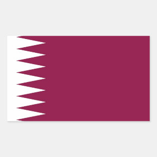 Vlag van Qatar Rechthoekige Sticker