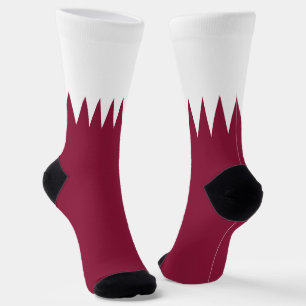 Vlag van Qatar Sokken
