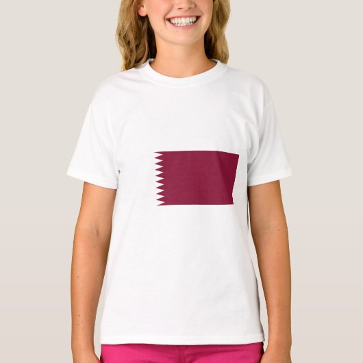 Vlag van Qatar T-shirt (Voorkant)
