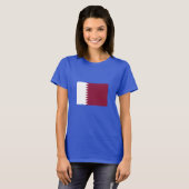 Vlag van Qatar T-shirt (Voorkant volledig)