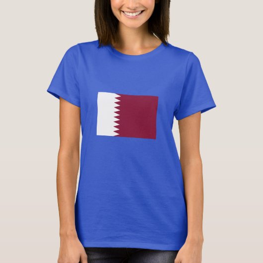 Vlag van Qatar T-shirt (Voorkant)