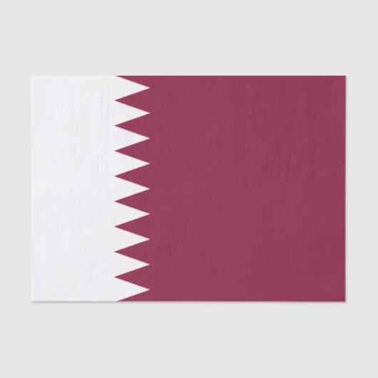 Vlag van Qatar Tissuepapier (Voorkant)