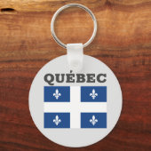 Vlag van Québec, Canada Sleutelhanger (Voorkant)