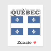 Vlag van Québec, Canada Sticker (Vel)