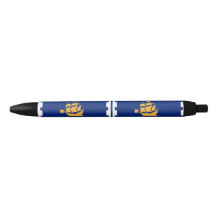 Vlag van Quebec City Black Ink Pen