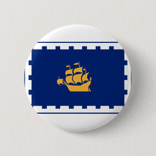 Vlag van Quebec City Button