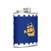 Vlag van Quebec City Flask Heupfles (Rechts)