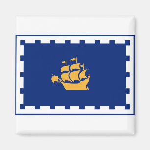 Vlag van Quebec City Magnet Magneet