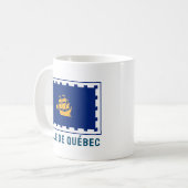 Vlag van Quebec Koffiemok (Voorkant links)