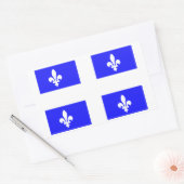 Vlag van Quebec Rechthoekige Sticker (Envelop)