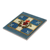 Vlag van Quebec Tegeltje (Zijkant)