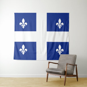 Vlag van Quebec Wandkleed