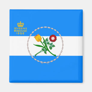 Vlag van Queens (Borough of New York City) Magneet