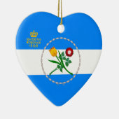 Vlag van Queens, NY Keramisch Ornament (Rechts)