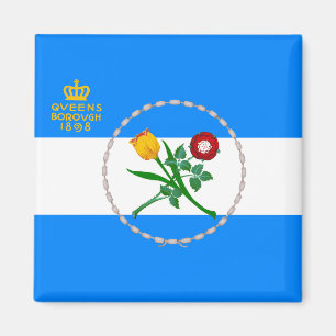 Vlag van Queens, NY Magneet