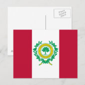 Vlag van Raleigh, Briefkaart North Carolina (Voorkant / Achterkant)