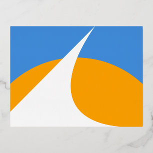 Vlag van Redding, Californië Folie Feestdagen Briefkaart