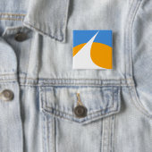 Vlag van Redding, Californië Vierkante Button 5,1 Cm (In situ)