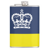 Vlag van Regina, Saskatchewan Flask Heupfles (Voorkant)