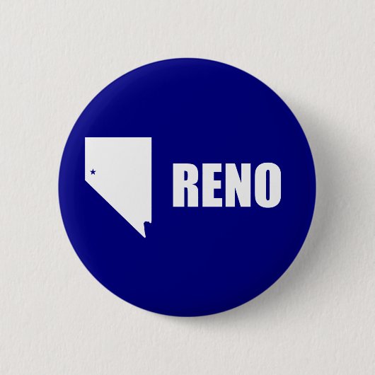 Vlag van Reno, Nevada Button (Voorkant)