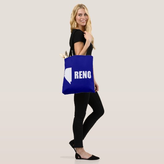 Vlag van Reno, Nevada Canvas tas (Op model)