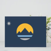 Vlag van Reno (Nevada City) Kaart (Staand voorkant)