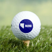 Vlag van Reno, Nevada Golf Balls Golfballen (Insitu Shirt)