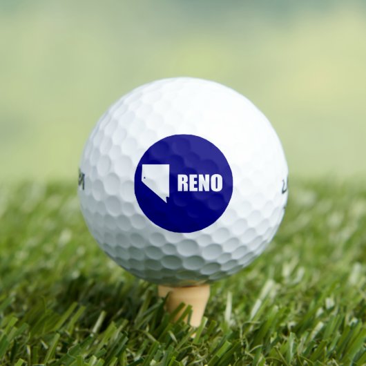 Vlag van Reno, Nevada Golf Balls Golfballen (Insitu Shirt)