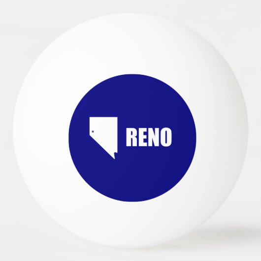 Vlag van Reno, Nevada Ping Pong Ball (Achterkant)