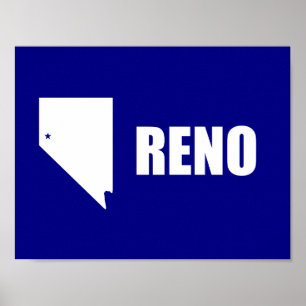 Vlag van Reno, Nevada Poster