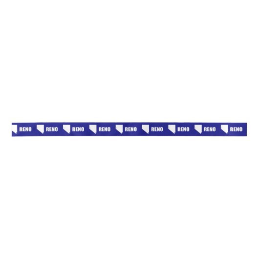 Vlag van Reno, Nevada Satin Ribbon Lint (Voorkant)
