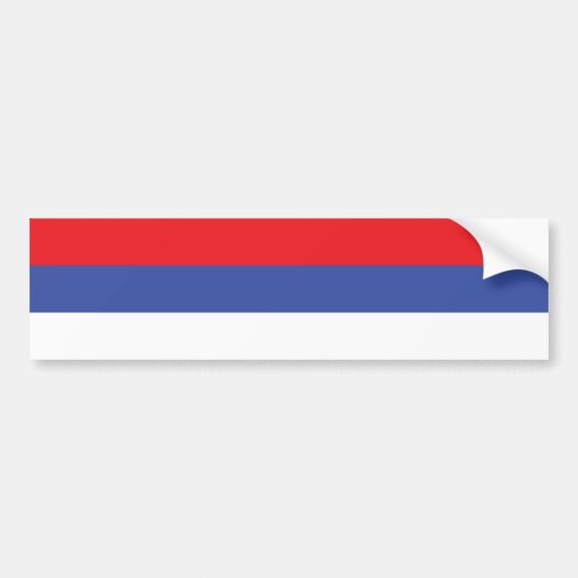 Vlag van Republika Srpska Bumpersticker (Voorkant)
