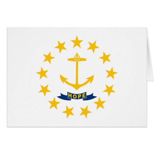 Vlag van Rhode Island (Voorkant Horizontaal)
