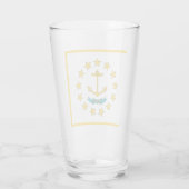 vlag van Rhode Island Glas (Achterkant)