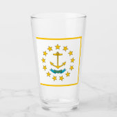 vlag van Rhode Island Glas (Voorkant)
