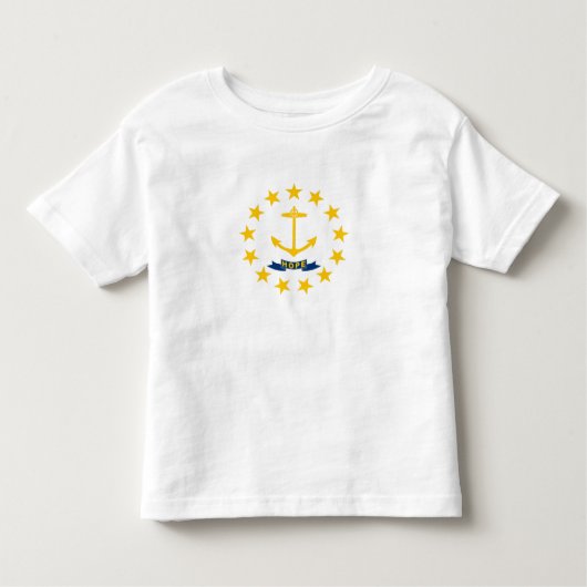 Vlag van Rhode Island Kinder Shirts (Voorkant)