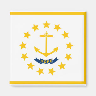 vlag van Rhode Island Magneet