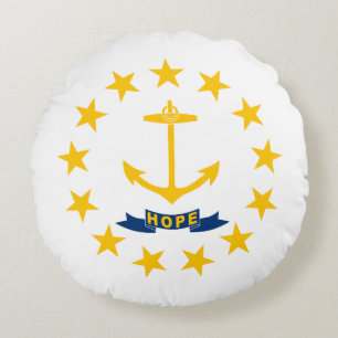 Vlag van Rhode Island Rond Kussen