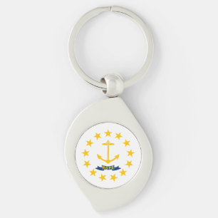 Vlag van Rhode Island Sleutelhanger