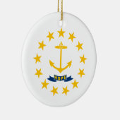 Vlag van Rhode Island (VS-staat) Keramisch Ornament (Rechts)