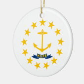 Vlag van Rhode Island (VS-staat) Keramisch Ornament (Links)
