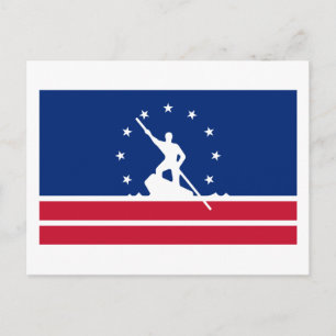 Vlag van Richmond, Virginia Briefkaart