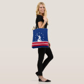 Vlag van Richmond, Virginia Canvas tas (Op model)