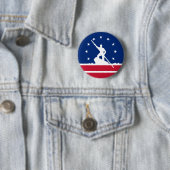 Vlag van Richmond, Virginia Pinback Button (In situ)