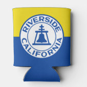 Vlag van Riverside, Californië Blikjeskoeler (Achterkant)