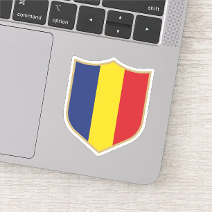 Vlag van Roemenië embleem Patriottische Reizen Sticker