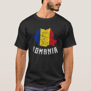 Vlag van Roemenië Europese noodlijdende Mannen W T-shirt
