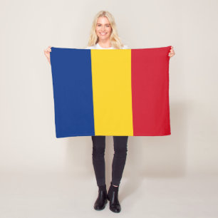 Vlag van Roemenië Fleece Deken
