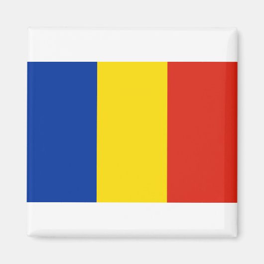Vlag van Roemenië Magneet (Voorkant)