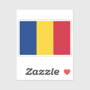 Vlag van Roemenië op maat gesneden Sticker